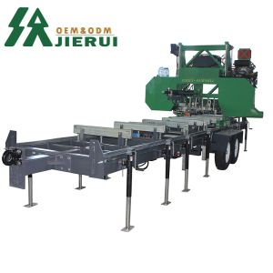 15KW Automatic Horizontal Wood Saw Portable Band Sawmill Portable for Woodworkin