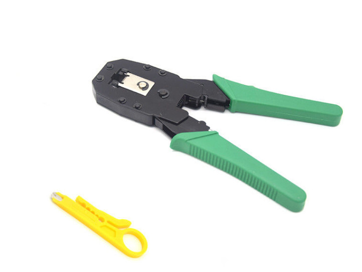 4P 6P 8P Ethernet Cable Crimping Tool Kit , Ethernet Cable Pliers OEM RJ10 RJ11