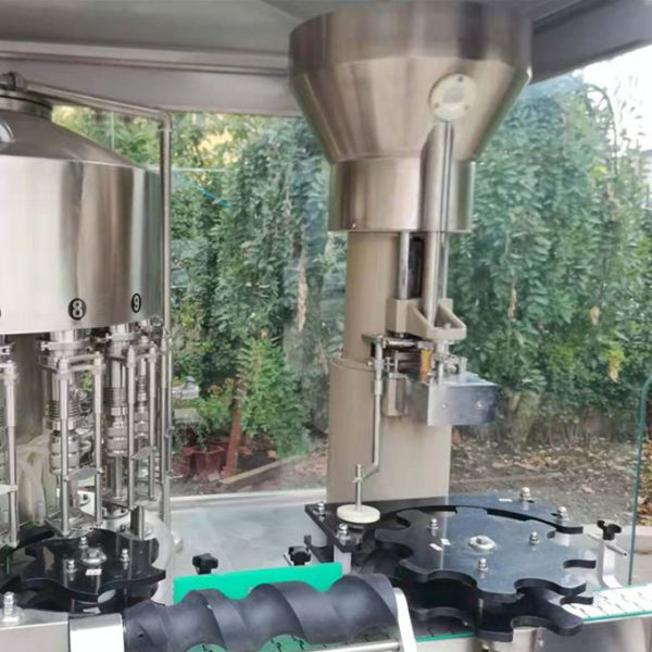 Wine / Vodka / Whiskey Glass Bottle Cleaning Machine Automatic With Filling Function