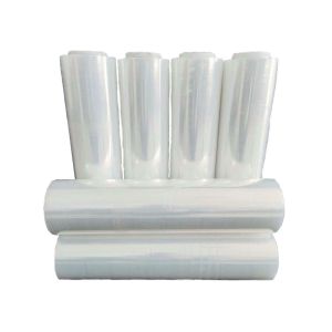 Self Adhesive White Stretch Film 2.1kg Transparent 130mic Thickness