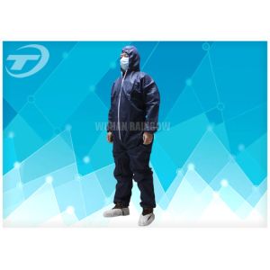 Waterresistance Elastic Cuffs Disposable Coverall Suit PE Coated PP Fabric