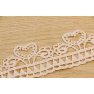 Multiusage Guipure Lace Trims , Nonelastic Embroidered Trim Ribbon