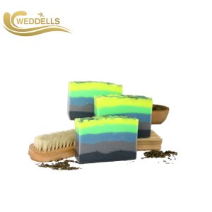 China Colorful Scented Natural Body Soap Bar With Box Packaging Eco Friendly on sale