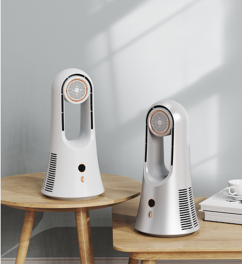 English Operating Language USB Powered Desktop Fan Large Wind Aromatherapy Leafless Fan