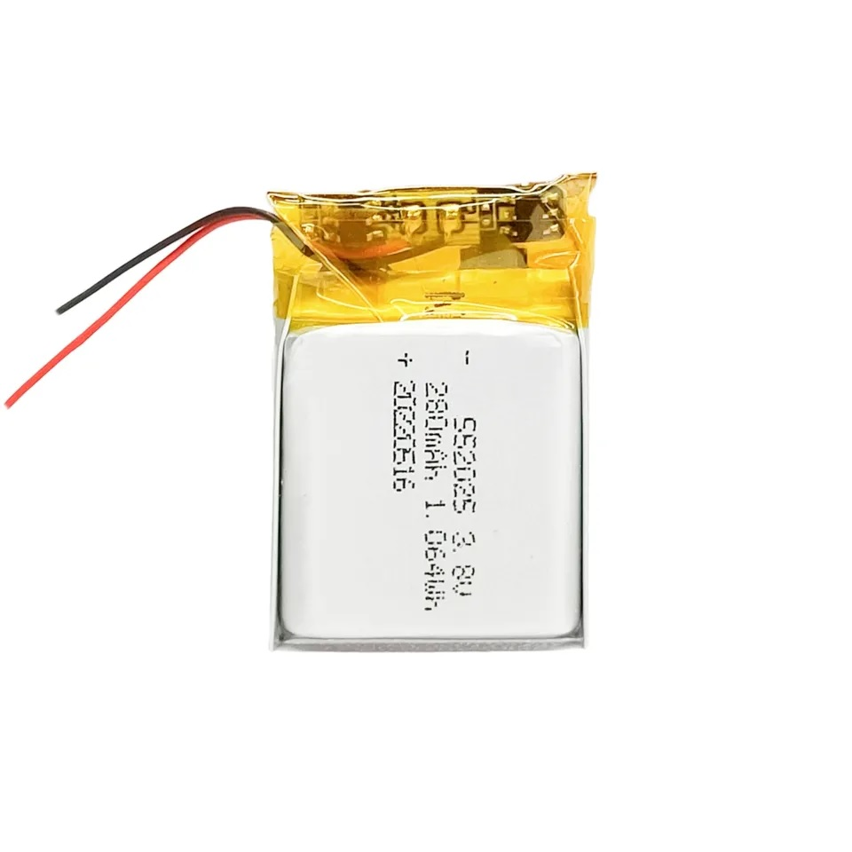 552025 Li Ion Battery Pack 3.8V 280mAh Lipo Batteries For Digital Watch