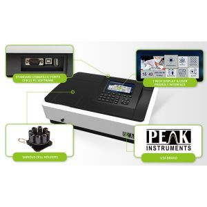 Professional 190-1100nm UV Double Beam Spectrophotometer with Deuterium/Tungsten