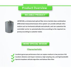 Tight Combination UBTMF200Y Miniaturized Fiber Optic Micro Inertial with Power