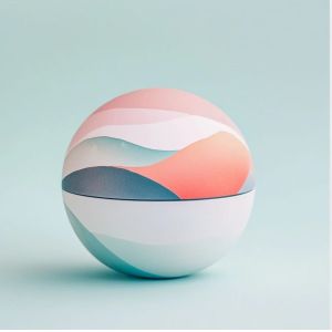 EcoSphere Pulp Ornament Set Biodegradable Christmas Gift Packaging Customizable