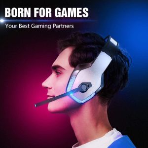 hunterspider v4 2.2kohm Bass Gaming Headset With LED Light