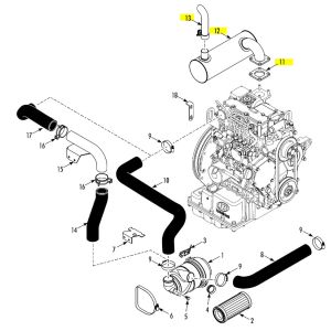 Muffler 130983 3E71351G01 3E71352G01 for SP THERMO KING Refrigeration Unit Sell