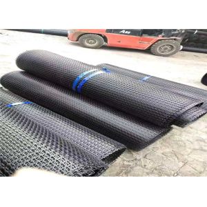 Coated Bitumen Biaxial Plastic Geogrid 10-100kn/M