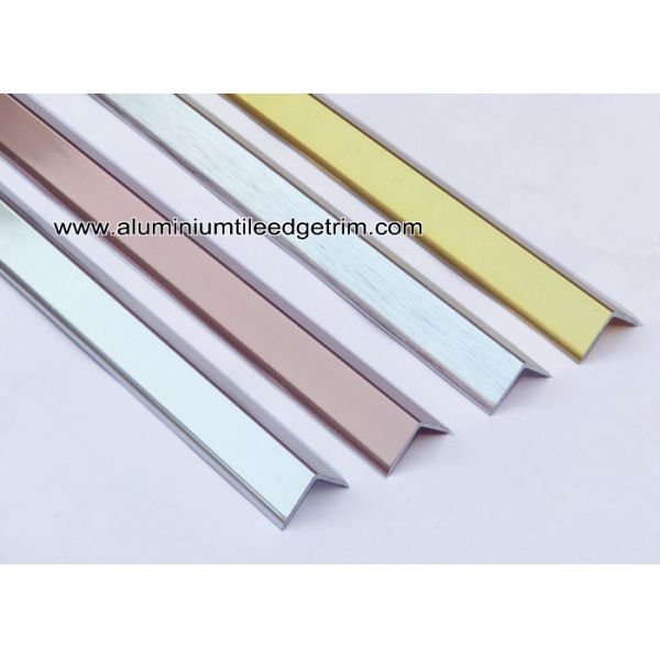 Buy V15mm x 15mm Aluminum Corner Guards For Wall Corner Brace / Protector at wholesale prices