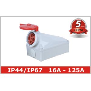 Wall Mounted Electrical Industrial Power Socket 16A 32A 63A 125A