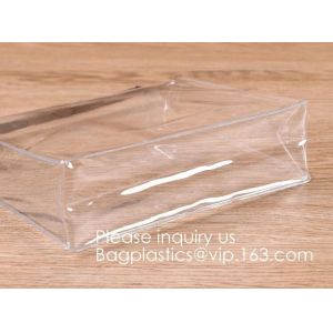 Flat Type Clear Frosted Pvc/Eva Cosmetic Bag With Sewn Zipper,Brush Bag Makeup