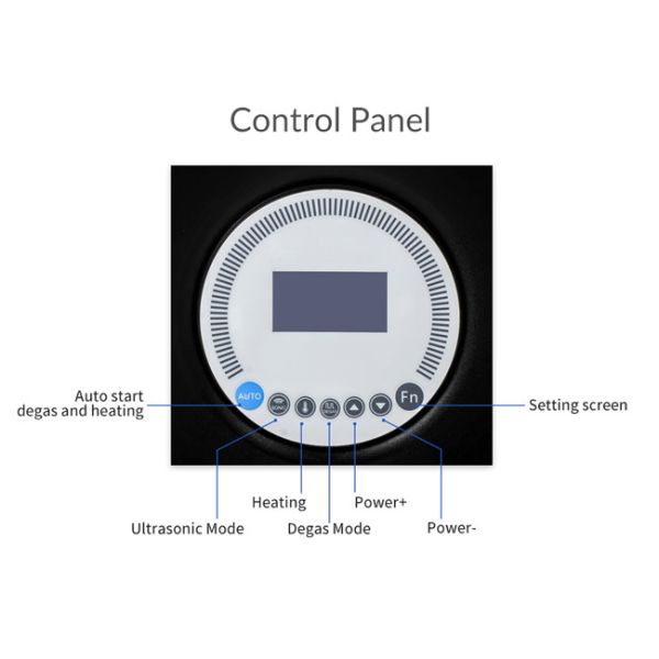 Rust Removing Digital Ultrasonic Cleaner Low Noise Adjustable Power 500W