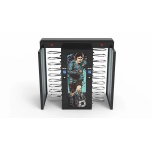 Quality Security Flexible Electronic Turnstile Gates , Acrylic Arm Rotating Security Gates for sale