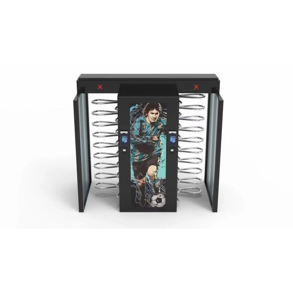 Security Flexible Electronic Turnstile Gates , Acrylic Arm Rotating Security