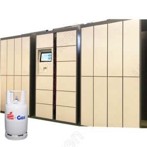 Smart Outdoor LPG LNG Vending Locker Gas Exchange Cylinder Click And Collect