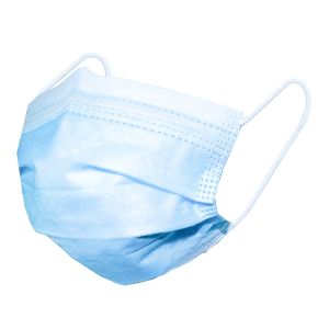 Wholesale Disposable Protective Mask Blue 3ply Woven Face Mask Earloop