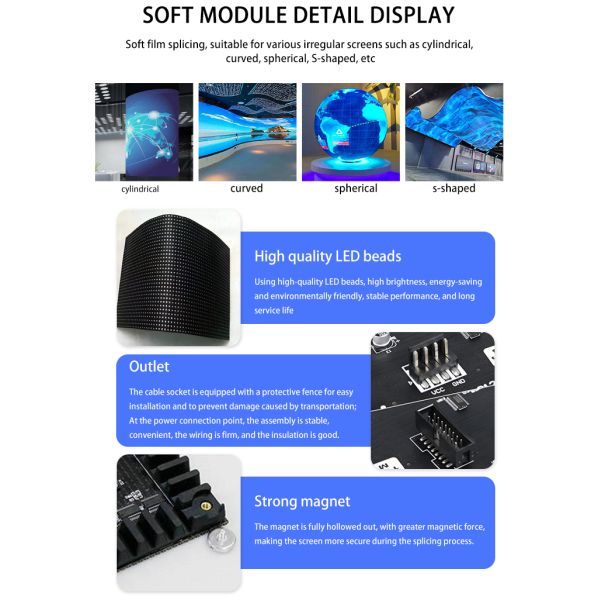 Indoor Sphere LED Display Screen with 1500cd/sqm Brightness and 3840Hz Refresh Rate for Seamless Video Display