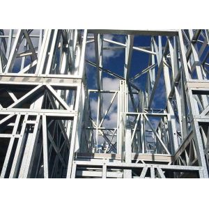 Wind Resist Prefab Villa / Heat Insulation Steel Frame Prefab Homes With Toilet