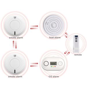 Interconnection Household Smoke Detector AS3786 EN14604 Wireless