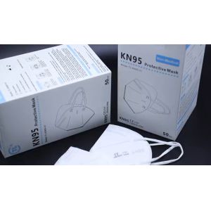 Protective Purpose White 5 Layers Kn95 Face Mask with Non Woven Fabric