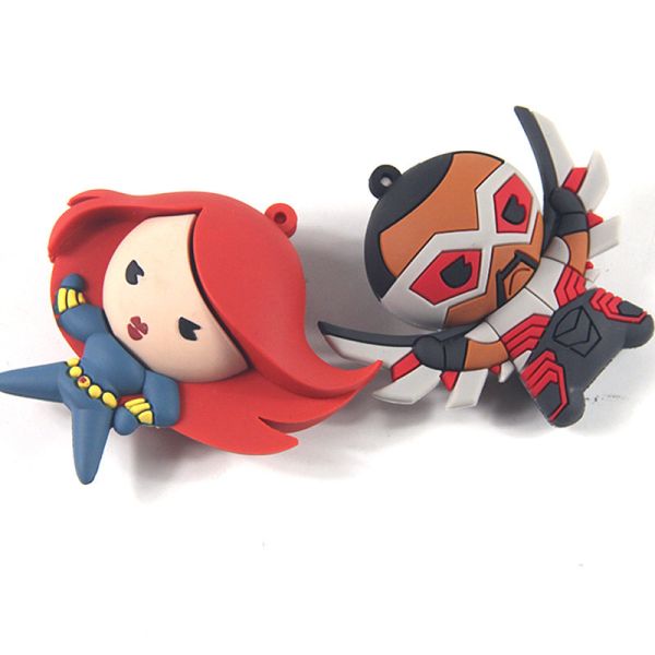 Custom Design Soft Touch PVC/Rubber Key Chain, Single-side 3D Soft PVC Keyring