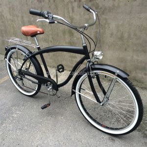 Comfortable and Durable Men's 6 Speed Beach Cruiser Bicycle with 170MM Crankset