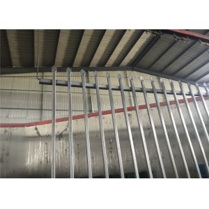 1.8*2.4m Steel Galvanized or Aluminum Satin Black Picket Garden Fence Panel