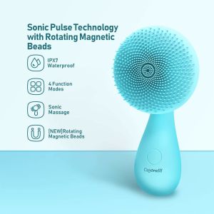 Rotating Magnetic Beads Silicone Facial Cleansing Brush 8000rmp/Min