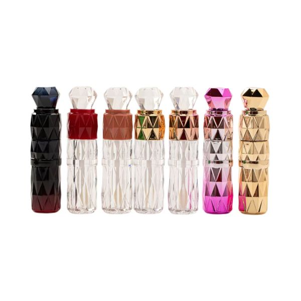 Custom 4g Empty Round Mouth Lipstick Tube With Rubber Seal Screw Closure Plastic Lip Balm Tube for Cosmetic Container Packaging