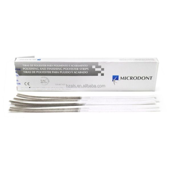 Buy 4mm*170mm MICRODONT Dental Abasive Polyester Finishing Polishing Strips 100pcs/Box at wholesale prices