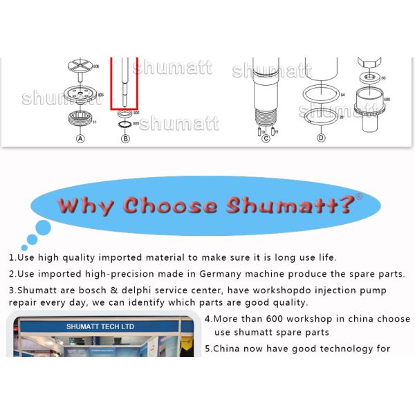 A+ new Shumatt Injector Control Valve Set F00VC01310 for 0445110122 0445110131 injector
