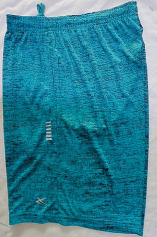 Elastic Waist Embroidery And Applique Exercise Shorts Men Fast Dry