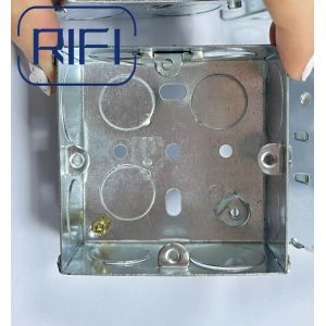 20mm 25mm 2 Gang Gi Box Electrical Junction Switch Box Outlet Socket Box