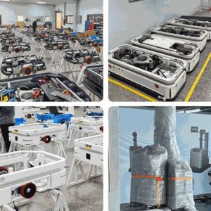 0-25 Stepless Speed Regulation AGV Automated Guided Vehicle with Back Lift and