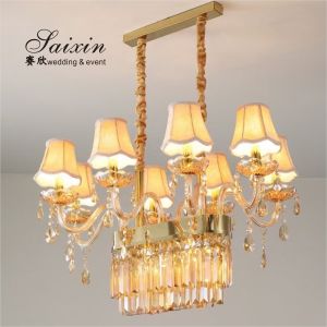 White Crystal Chandelier Lights Crystal Ceiling Lamp Decoration 100CM