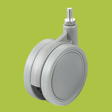 Buy China supplier double wheel casters thread stem furniture caster at wholesale prices