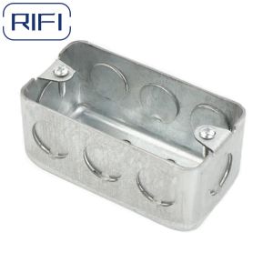 4"x2" Drawn Rectangle Boxes 58361-1/2 Handy Metal Boxes With Cover