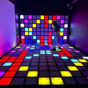 Brick Dance Floor Light Interactive LED Floor 30x30cm Active Game For Indoor