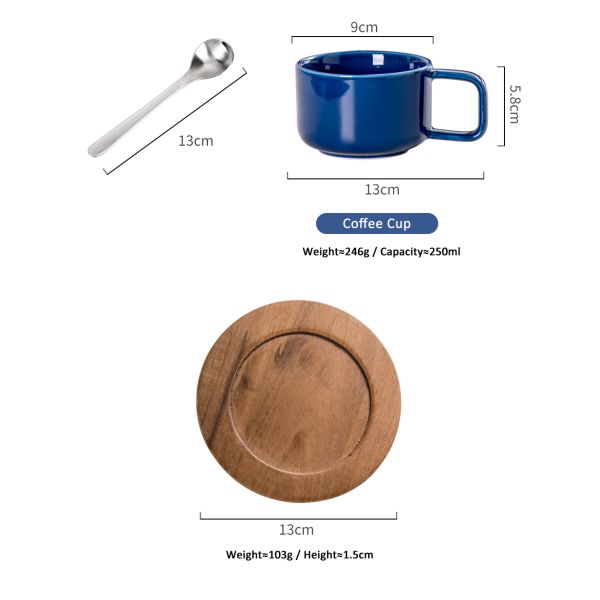 6 Pieces Promotion Ceramic Turkish Coffee Cups Set Porcelain Tee Cup Set Volume Other