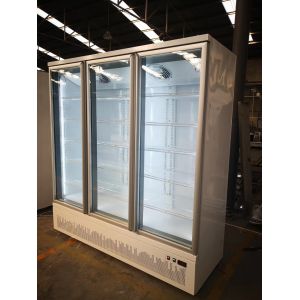 Air Cooling Commercial Upright Freezer / Upright Display Cooler R290 Refrigerant