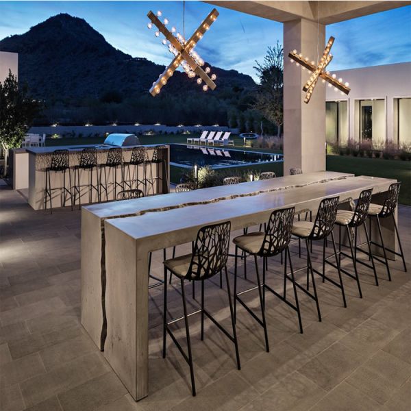 Home Furniture Modern Living Room Concrete Table White Round Concrete Coffee Table