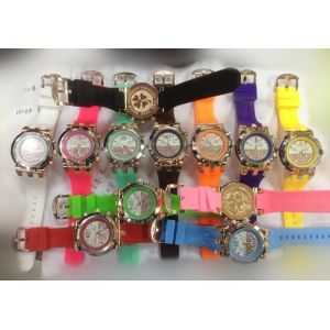 Silicone watch, silicone material, fashion design, japanese movement, 3atm water