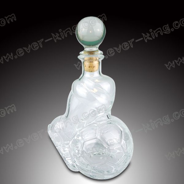 Buy Screen Printing Clear Spirit Custom Glass Bottles at wholesale prices