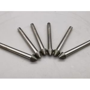 Electro Deposited Tip 1k1w Grinding Mounted Points Diamond Abrasives D126