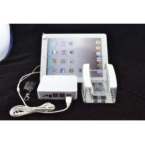 COMER China supplier wholesale acrylic tablet stand with alarm controller system