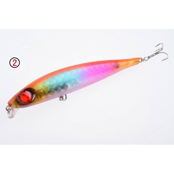 8 Colors 17.50CM/39.20g 2#Hooks Perch,Crucian,Culter Alburnus Big Minnow Lure Sea Fishing Bait