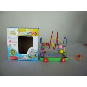 Quality Custom Best Quality Top Intelligence Children Tractor Wooden Bead Toy for Wrist / Hands for sale